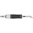 Vârf de lipit Pico RTPS 002 C X MS, conic curbat, Ø 0,2mm