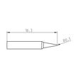 Vârf de lipit Pico RTPS 002 S NW MS, tip daltă, Ø 0,2mm x 0,1mm