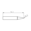 Vârf de lipit Pico RTPS 004 C MS, conic Ø 0,4 mm