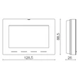 Termostat programabil montabil pe perete 3V, antracit