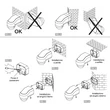 Senzor de mișcare cu infraroșu ''zero traversare'' SP005- alb