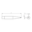 Vârf de lipit Weller RTM 006 S MS