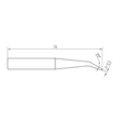 Vârf de lipit Micro RTMS 005 C X MS, conic, Ø 0,5mm