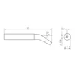 Vârf de lipit Micro RTMS 008 S X MS, tip daltă Ø 0,8mm x 0.4mm