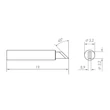 Vârf de lipit Micro RTMS 030 K MS, tip cuțit, 3,0mm