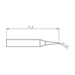 Vârf de lipit Pico RTP 001 C NW MS,  conic 0,1mm 