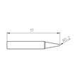 Vârf de lipit Pico RTP 004 C, conic 0,4mm 