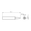 Vârf de lipit Pico RTP 008 S MS, tip daltă ø0,8 x 0,3mm 