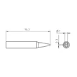 Vârf de lipit Pico RTP 010 S MS, daltă 1,0 x 0,3mm
