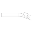 Vârf de lipit Ultra RTUS 008 C X MS, conic, Ø 0,4mm