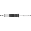 Vârf de lipit Ultra RTUS 016 C MS, conic, Ø 0,4mm