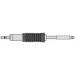 Vârf de lipit Ultra RTUS 022 S MS, conic, Ø 0,4mm
