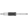 Vârf de lipit Ultra RTUS 032 S L MS, conic, Ø 0,4mm