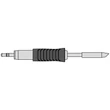 Vârf de lipit Ultra RTUS 035 B MS, conic, Ø 0,4mm