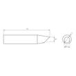 Vârf de lipit Ultra RTUS 035 B MS, conic, Ø 0,4mm
