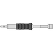 Vârf de lipit Ultra RTUS 100 K MS, conic, Ø 0,4mm