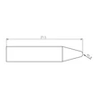 Vârf de lipit Ultra RTUS 160 K MS, conic, Ø 0,4mm