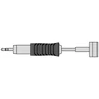 Vârf de lipit Ultra RTUS 160 K MS, conic, Ø 0,4mm