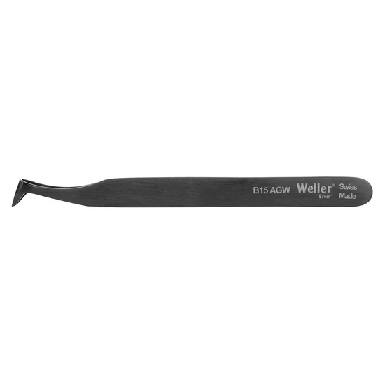 Pensetă de tăiere neagră Erem B15AGW cu cap oblic îngust